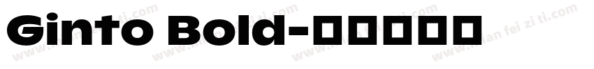 Ginto Bold字体转换